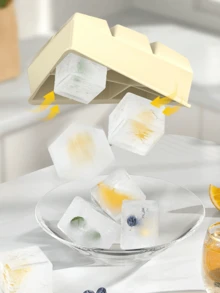 1 Khay làm đá viên silicon cỡ lớn có nắp đậy tháo rời, có thể tái sử dụng, khuôn đá vuông cỡ lớn, khay đá silicon lớn 2 inch - Khay đá vuông khổng lồ dùng cho rượu whisky và cocktail, giải pháp bảo quản kem, làm đá tiện lợi, bao bì kín có nắp đậy, có thể xếp chồng lên nhau để trong tủ lạnh, đựng sô cô la, nước ép. - Nhiều màu - Xem 6