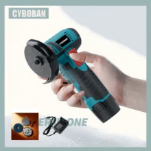 أداة كهربائية CYBOBAN، طاحونة زاوية لاسلكية 12 فولت، بطارية ليثيوم بسعة 2.0 أمبير، صغيرة وصغيرة الحجم، منخفضة الضوضاء، قوة عالية، يمكن الصقل والطحن والقطع والتخلص من الصدأ في آن واحد، مزودة بالملحقات المناسبة، شاحن قياسي دولي (شحن سريع 1.3 أمبير)، أعلى تكوين، جودة منتج عالية، أنيقة وعملية! وليست باهظة الثمن. - متعدد الألوان - مشاهدة 7