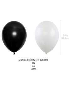 20 cái/50 cái/100 cái Bóng bay màu trơn, Bóng bay cao su trắng/đen 10 inch, Dùng để trang trí tiệc Vòng hoa bóng bay cao su đẹp mắt để trang trí tiệc bắt mắt Bóng bay sinh nhật Bóng bay cưới để trang trí tiệc cưới Trang trí tiệc, Trang trí sinh nhật Tiệc mừng tốt nghiệp, Giáng sinh - màu đen - Xem 8