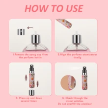 1 chai nước hoa cổ điển thanh lịch với mặt dây chuyền hình bướm 3D - Chai xịt có thể nạp lại, nắp vàng, họa tiết hoa mềm mại - Chai nước hoa, tinh dầu hoặc phụ kiện túi xách di động - Hộp đựng nước hoa cá nhân, chai nước hoa trang trí với cửa sổ hiển thị chất lỏng trong suốt - Nhiều màu - Xem 7