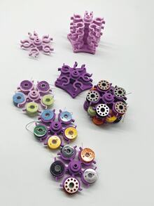 6-Tier Sewing Thread Spool Holder, Rotary Sewing Machine Bobbin Tower, Compact & Elegant Design, Holds Multiple Bobbins, Soft & Easy To Access - Perfect For Craft Room And Sewing Projects - Excellent Gift For Crafters