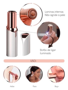 Lipstick Portable Facial Hair Trimmer Upper Lip Face Hair Remover - 隨機顏色 - 查看 11