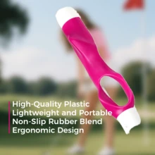 [Christmas And Thanksgiving Day]SKLZ Golf Grip Trainer - Enhance Grip Strength, Precision, And Swing Technique For Superior Golf Performance, Ideal For All Levels Of Play - 玫紅色 - 查看 4