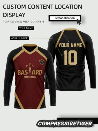 Custom Men's Long - Sleeve Blue Lock Anime Munich Football Jersey, Anime Unisex Soccer Jersey, Kaiser 10, ISAG 11 Cosplay Shirt, Anime Gift For Him Or Her, Halloween, Thanksgiving, Christmas And New Year Gifts