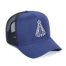 Pampas Country Men's Women's Trucker Hat White Our Lady Of Aparecida Country Launch - Màu xanh lam - Xem 3
