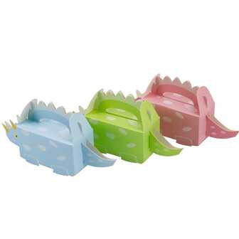 6pcs 3D Dinosaur Gift Box, Dinosaur Theme Party Decoration Gift Box For Birthday Parties, Holiday Parties And Family Parties