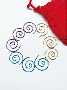 3pcs/Set Spiral Line Needles, Handmade Weaving Tools, Colorful Round Spiral Needles, Household Knitting Needles Sewing Tools, Suitable For Small Item Crocheting And Marking, Great For Crochet Projects - Multicolor - View 4