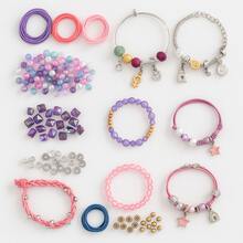 Fashion Jewelry Pendant Kit Plus Fashion Girl Bracelet - Màu Hồng Tươi - Xem 5