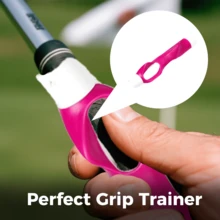 [Christmas And Thanksgiving Day]SKLZ Golf Grip Trainer - Enhance Grip Strength, Precision, And Swing Technique For Superior Golf Performance, Ideal For All Levels Of Play - 玫紅色 - 查看 3