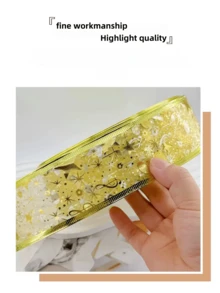 1 pieza (1 pieza = 1 m, la cantidad del pedido se basa en la longitud necesaria) Luces de cuerda de cinta tejida de doble capa navideña, cuerda hueca decorativa de cinta de malla, luces del árbol de Navidad