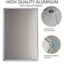 2D Flat Aluminum Sign - 12x8 Inch - 1pc - Rustic Metal Wall Decor - "WARNING: VISITORS With No Sense Of Humor Are Advised To Turn Back Now" - Metal Wall Art Decor - For Home, Garage, Or Store - 1PC - View 9