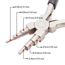 KLONKEE High Quality Single Pointed Round Pliers - Precision Manufactured, Suitable For 3-10mm Rings, Ideal Jewelry Making Tool - High Quality Steel, Multifunctional And Delicate, Can Be Used For Making Open Rings, Winding, Jewelry Making, Ring Making, Shaping And Bending - Multicolor - View 9
