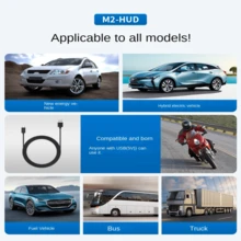 New Hot-Selling HUD Car Head-Up Display, On-Board High-Definition Speedometer Compass Beidou Gps Driving Early Warning Instrument. - Multicolor - View 5