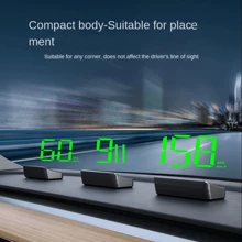 New Hot-Selling HUD Car Head-Up Display, On-Board High-Definition Speedometer Compass Beidou Gps Driving Early Warning Instrument. - Multicolor - View 4