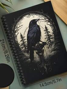 Gothic Spiral Notebook Diary, Witchcraft Style Office Supplies, Travel Office Daily Writing, Mysterious Gothic Style Work Record Book, Girl Gift