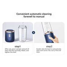 1 400ml Wireless Portable Electric Juicer, Juicer Cup, Shakesphere, TYPE-C Charging Mini Juicer (With 6 Leaves And Double Cups), Multi-Functional Juice Cup Blender, Suitable For Vegetables, Fruits, And Milkshakes, Used In Home Kitchens, Outdoor Team Building And Picnicking Juicers