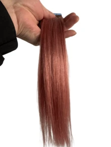 20片/包,30克真人发接发,隐形胶带式,直发,适合所有发质,长度10-24英寸 - SPink - 查看 5