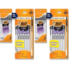 BIC Cristal Xtra Smooth Ballpoint Pen, Medium Point (10mm), Black, For Everyday Writing Activities, 10-Count - White - View 1