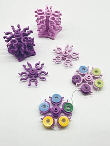 6-Tier Sewing Thread Spool Holder, Rotary Sewing Machine Bobbin Tower, Compact & Elegant Design, Holds Multiple Bobbins, Soft & Easy To Access - Perfect For Craft Room And Sewing Projects - Excellent Gift For Crafters