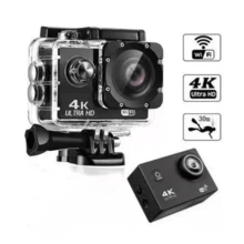 Kynley Sports Action Camera, Waterproof Sports Camcorder, 4K Full HD, Go Pro, Underwater Helmet, DV, Pixel Camera For Photos - Black - View 1