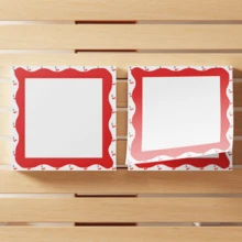 4包樱桃图案便签纸，3x3英寸，每包50张，樱桃图案，背面带粘胶，适用于学校、办公室、家庭、学生、教师，可作为礼物赠送。