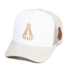 Pampas Country Men's Women's Trucker Hat White Our Lady Of Aparecida Country Launch - Trắng/Be - Xem 5