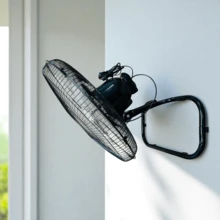 Ventilador Industrial 3 en 1 18" | De Piso, De Pared y De Pedestal | Potente y Ajustable | 5 Aspas - Tipo de Enchufe A USA (110-127V) - Ver 4