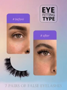 10 Pairs Natural Long Cross Eyelashes With Packing Box, 3D False Eyelashes Eyelash Extensions, Beautify Looks