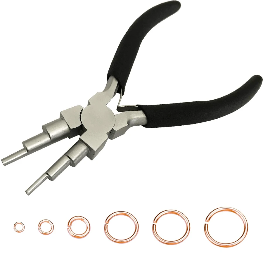 KLONKEE High Quality Single Pointed Round Pliers - Precision Manufactured, Suitable For 3-10mm Rings, Ideal Jewelry Making Tool - High Quality Steel, Multifunctional And Delicate, Can Be Used For Making Open Rings, Winding, Jewelry Making, Ring Making, Shaping And Bending