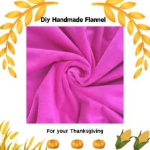 1pc Soft Plush Fabric Material, Suitable For Thanksgiving Decoration, DIY Handmade Home Textile, Applicable To Flannel - Multicolor - View 5