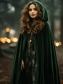 1pc Adult Festival Velvet Shawl, 150cm/59in Length, No Power Required, Suitable For Various Holiday Party Costumes And Props - Multicolor - View 2