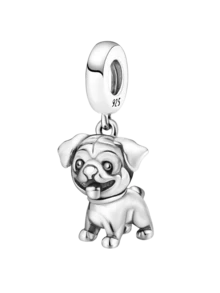 1 pieza Encantadora y de moda Charm Bead de la serie de cachorros para mascotas, apta para pulseras y brazaletes de mujer, manualidades de joyería DIY y combinación con atuendos diarios, decoración de joyería para niñas