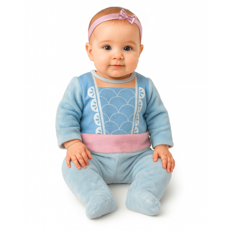 Mameluco para bebe con gorro bordado Disney - Celeste - Añade 1
