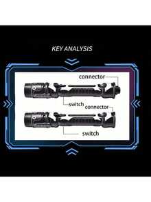 2把激光剑发光玩具光剑 - 彩色 - 查看 10