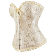 1 pezzo Corsetto modellante in jacquard da donna, Modellatore vita Reggiseno push-up in jacquard, Adatto per Ognissanti, feste