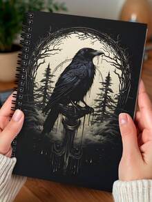 Gothic Spiral Notebook Diary, Witchcraft Style Office Supplies, Travel Office Daily Writing, Mysterious Gothic Style Work Record Book, Girl Gift