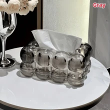 1 件亚克力创意云形纸巾盒，高美感桌面纸巾架，适用于餐厅、客厅、卧室、浴室 - 彩色 - 查看 8