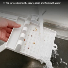 1pc, Abs Utensil Rest With Drip Pad, Kitchen Utensil Holder For Spoons, Ladles, Tongs, Spatulas And More, Kitchen Gadgets, Kitchen Stuff, Kitchen Accessories, Home Kitchen Items Appliances Accessories Gadgets Tools Christmas Stuff Cooking Christmas - 灰色 - 查看 4