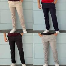 Pantalon Versátil Recto Caballero Repelente Con Bolsillos - Beis - Ver 4
