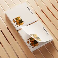 4张可爱黑猫便签纸，3x3英寸，每本50张，趣味备忘录，粘性便签，适合学校、办公室、家庭使用，可作为学生和教师礼物 - B - 查看 2