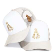 Pampas Country Men's Women's Trucker Hat White Our Lady Of Aparecida Country Launch - Trắng/Be - Xem 1