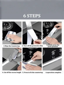 Cinta de aluminio impermeable para cocina y baño - Antimoho, aislante térmico para encimeras, 1 rollo - Para reparaciones del hogar y proyectos DIY - Adecuado para todas las estaciones - Excelente regalo para propietarios de viviendas