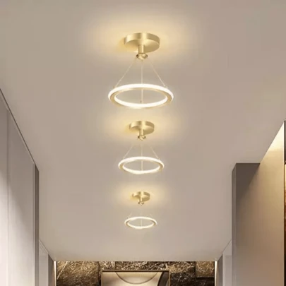 3 Cores(110V/220V) Luminária De Teto Pendente Led Moderna Lustre para Corredor Sala Quarto Cozinha