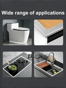 Cinta de aluminio impermeable para cocina y baño - Antimoho, aislante térmico para encimeras, 1 rollo - Para reparaciones del hogar y proyectos DIY - Adecuado para todas las estaciones - Excelente regalo para propietarios de viviendas