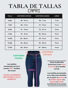 P J PINEDA JEANS Pantalon capri Jeans de Mezclilla Denim Stretch para Mujer de Cintura Alta Ajustado casual y semi formal a la pantorrilla - Negro - Ver 7