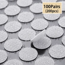 100/200/300/400pairs Self-Adhesive Nylon Hook And Loop Dots With Strong Adhesive Backing, Perfect For DIY Crafts, Classroom, Office, Home Use And Sewing Accessories, Available In Black And White - Multicolor - View 20