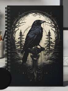 Gothic Spiral Notebook Diary, Witchcraft Style Office Supplies, Travel Office Daily Writing, Mysterious Gothic Style Work Record Book, Girl Gift