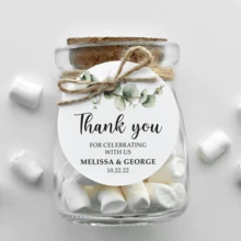 100PCS 1.5 Inch/2 Inch/2.5 Inch/3 Inch/3.5 Inch Custom Round Wedding Hang Tags With String,Circle Tags,Printed Wedding Favor Tags, Thank You For Celebrating With Us Tags - 2.5 Inches(100pcs) - View 3
