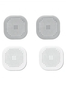 4/2/1 pezzo Cattura capelli per scarico, Copertura scarico quadrata per doccia, Fermacapelli in silicone con ventosa, Filtri anti-intasamento per lavandino, Tappi per scarico vasca/doccia, Tappi deodoranti in silicone per cucina, Accessori per la pulizia del bagno per servizi commerciali/negozi, Ognissanti, Natale.