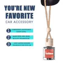 XY Process Car Air Freshener, Hanging Car Diffuser, Car Essential Oils, Cute Car Interior Accessories. Choose From A Variety Of Fragrances To Start Each Day In A Good Mood. One Bottle Of Perfume Lasts For 60 Days, Making It The Perfect Gift For Family Gatherings And Holidays! Christmas Gift  Car Accessories For Women - White Driftwood - 查看 5